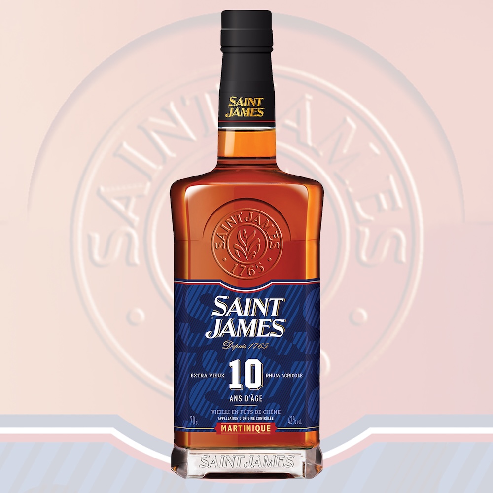 bouteille de Saint James rhum agricole extra vieux 10 ans d'âge